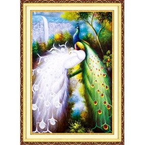 Tranh thêu phu thê viên mãn